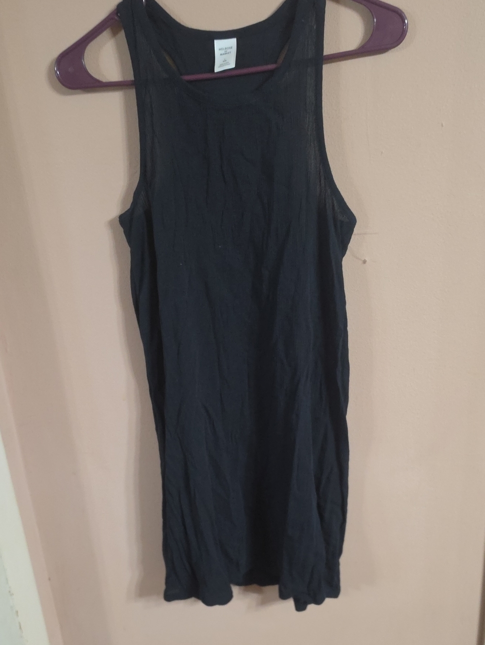 Melrose and Market Black Sleeveless Mini Dress